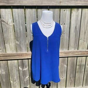 Classic royal blue sleeveless top